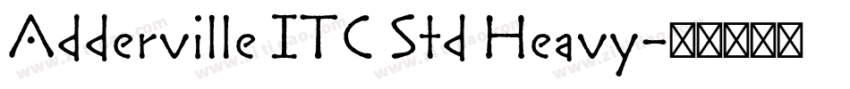 Adderville ITC Std Heavy字体转换
